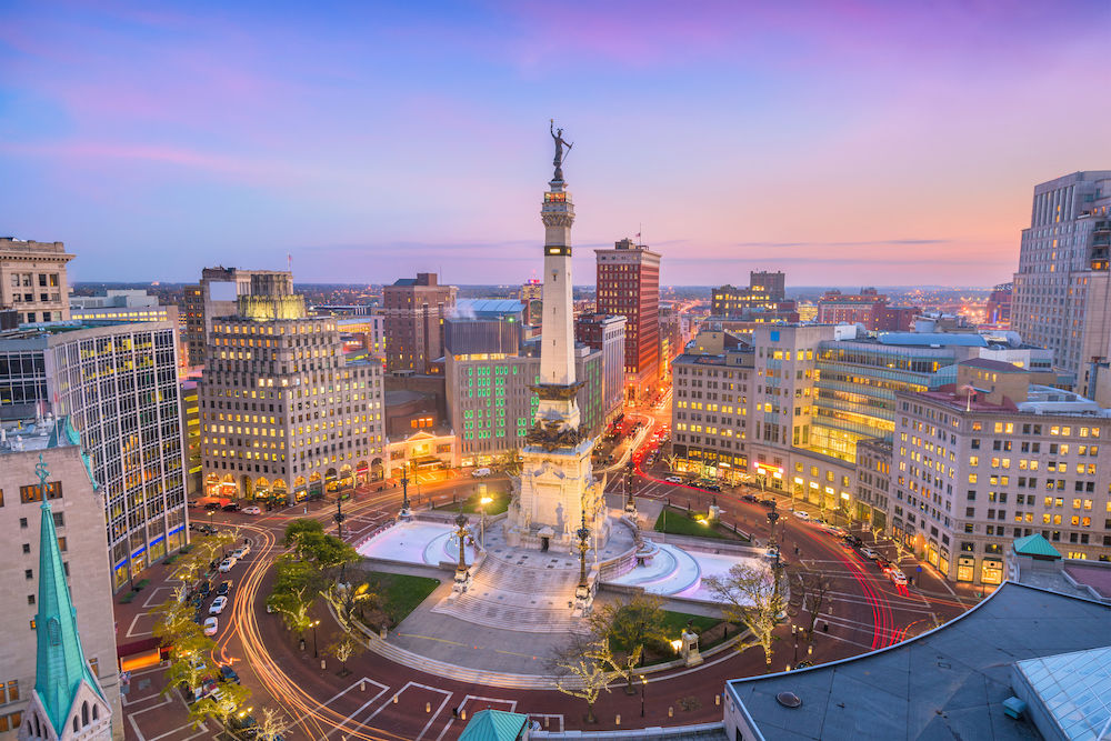 Indianapolis, Indiana, USA Skyline